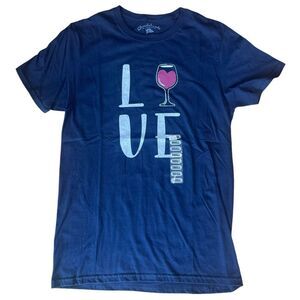 Chowdaheadz Cotton Love Wine Short Sleeve T Shirt Womens Size Small New